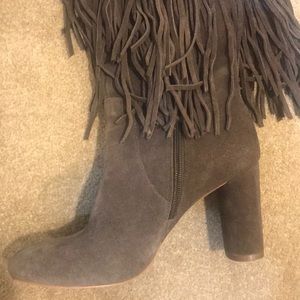 INC boots with fringe
